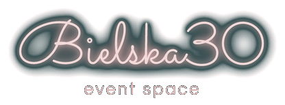 Neonowy szyld Bielska 30 Event Space